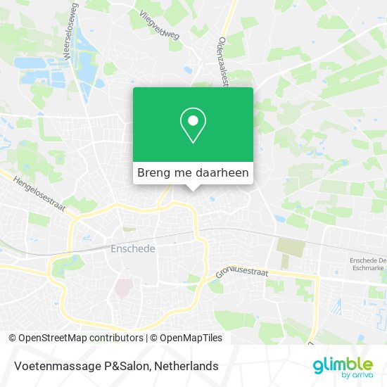 Voetenmassage P&Salon kaart