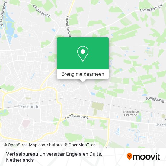 Vertaalbureau Universitair Engels en Duits kaart