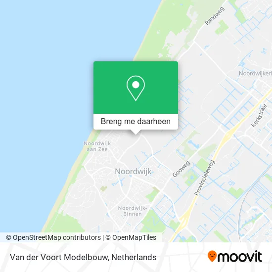 Van der Voort Modelbouw kaart