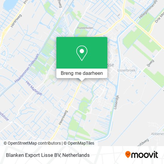 Blanken Export Lisse BV kaart