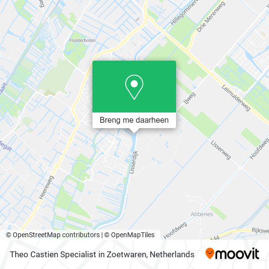 Theo Castien Specialist in Zoetwaren kaart