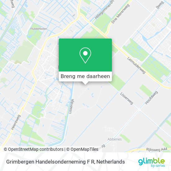 Grimbergen Handelsonderneming F R kaart