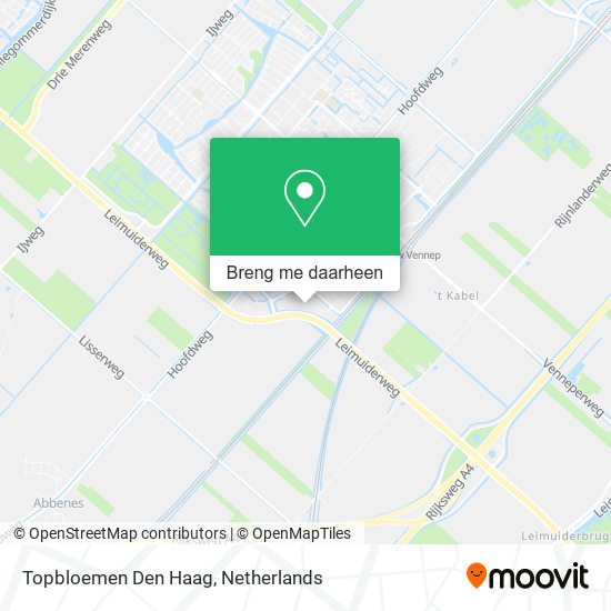 Topbloemen Den Haag kaart