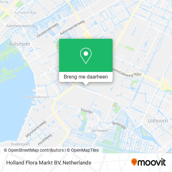 Holland Flora Markt BV kaart