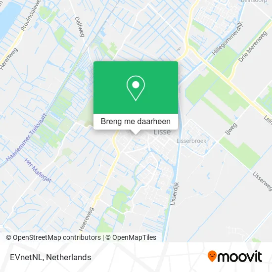 EVnetNL kaart