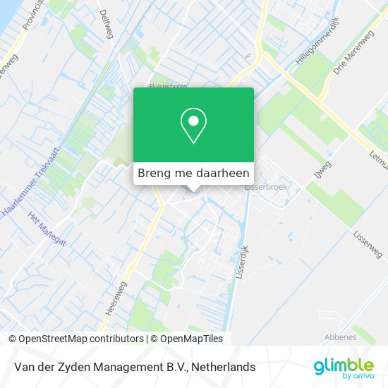 Van der Zyden Management B.V. kaart