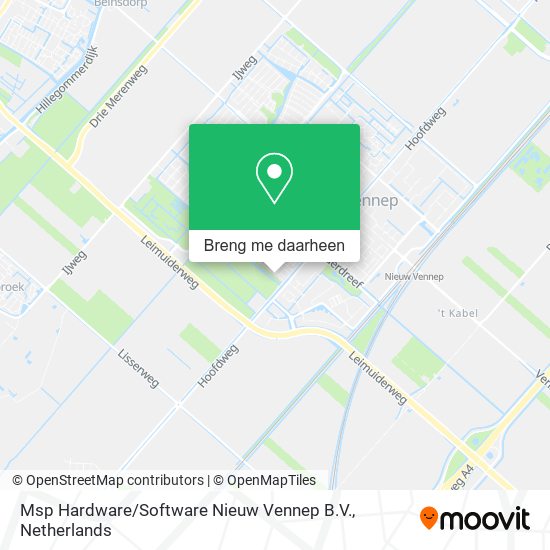 Msp Hardware / Software Nieuw Vennep B.V. kaart