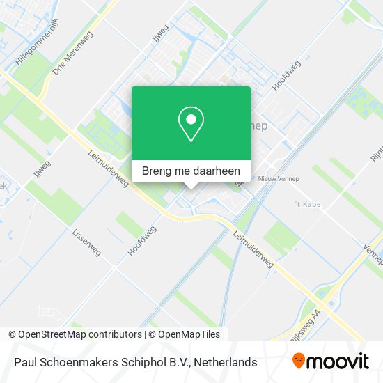 Paul Schoenmakers Schiphol B.V. kaart