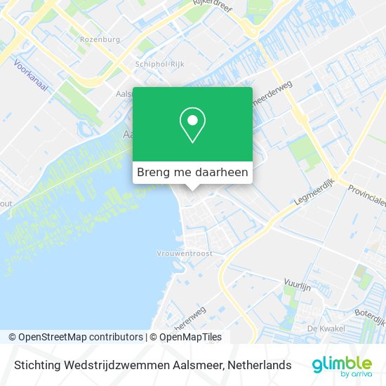 Stichting Wedstrijdzwemmen Aalsmeer kaart