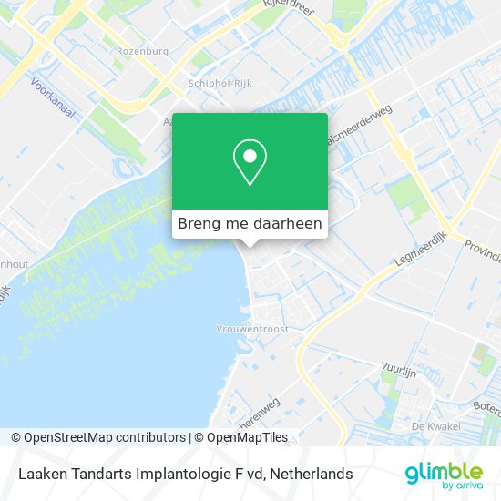 Laaken Tandarts Implantologie F vd kaart