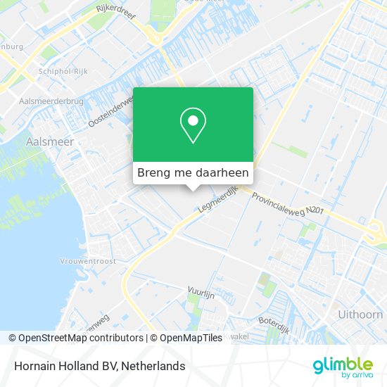 Hornain Holland BV kaart