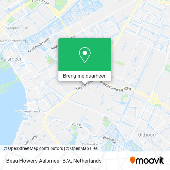 Beau Flowers Aalsmeer B.V. kaart