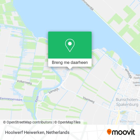 Hoolwerf Heiwerken kaart