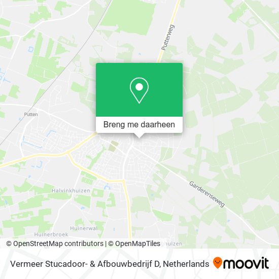 Vermeer Stucadoor- & Afbouwbedrijf D kaart