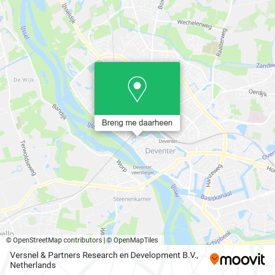 Versnel & Partners Research en Development B.V. kaart