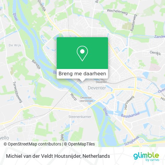 Michiel van der Veldt Houtsnijder kaart