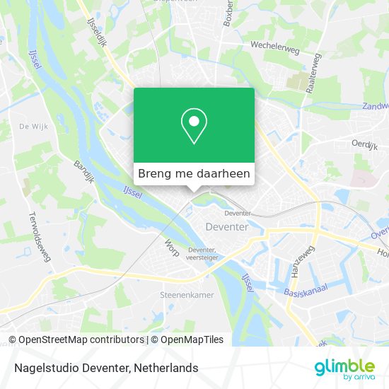 Nagelstudio Deventer kaart