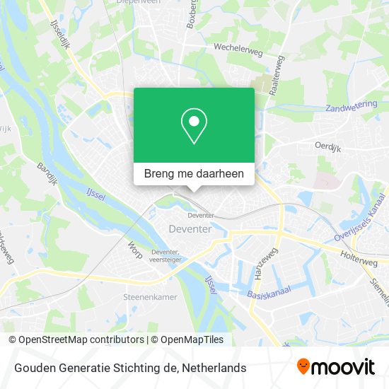 Gouden Generatie Stichting de kaart