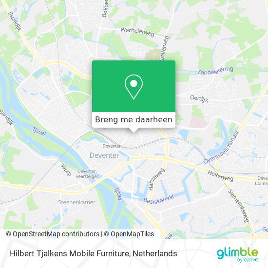 Hilbert Tjalkens Mobile Furniture kaart