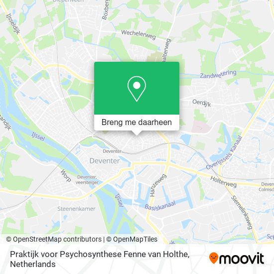 Praktijk voor Psychosynthese Fenne van Holthe kaart