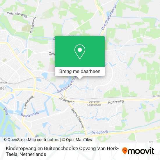 Kinderopvang en Buitenschoolse Opvang Van Herk-Teela kaart