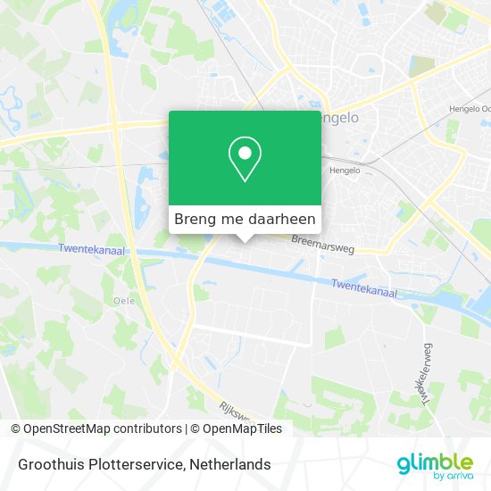 Groothuis Plotterservice kaart