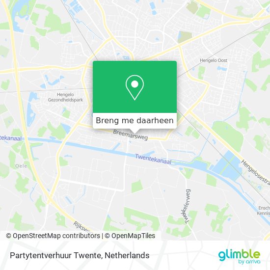 Partytentverhuur Twente kaart