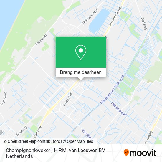 Champignonkwekerij H.P.M. van Leeuwen BV kaart