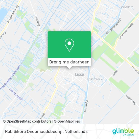 Rob Sikora Onderhoudsbedrijf kaart