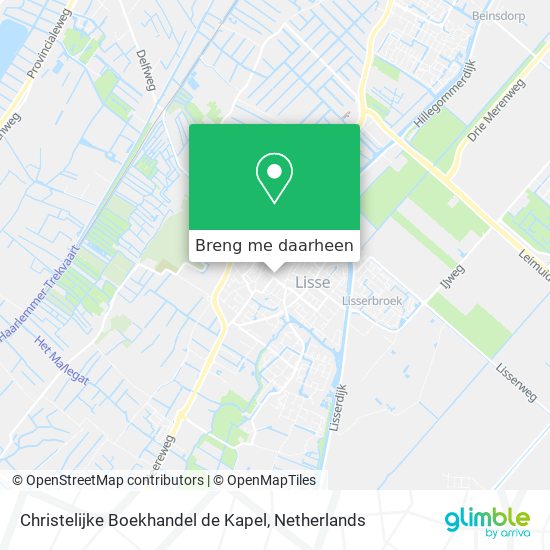 Christelijke Boekhandel de Kapel kaart