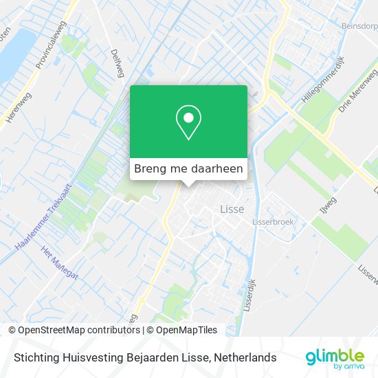 Stichting Huisvesting Bejaarden Lisse kaart