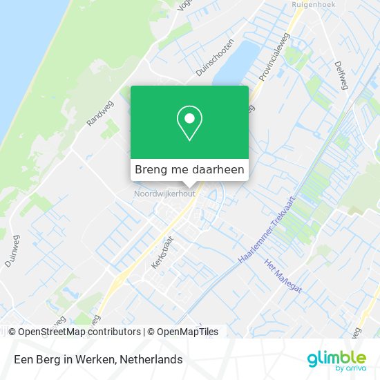 Een Berg in Werken kaart