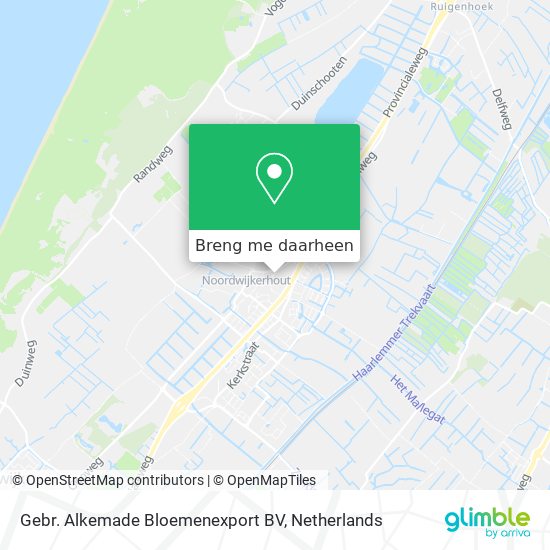 Gebr. Alkemade Bloemenexport BV kaart