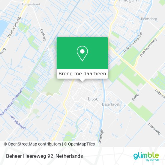 Beheer Heereweg 92 kaart