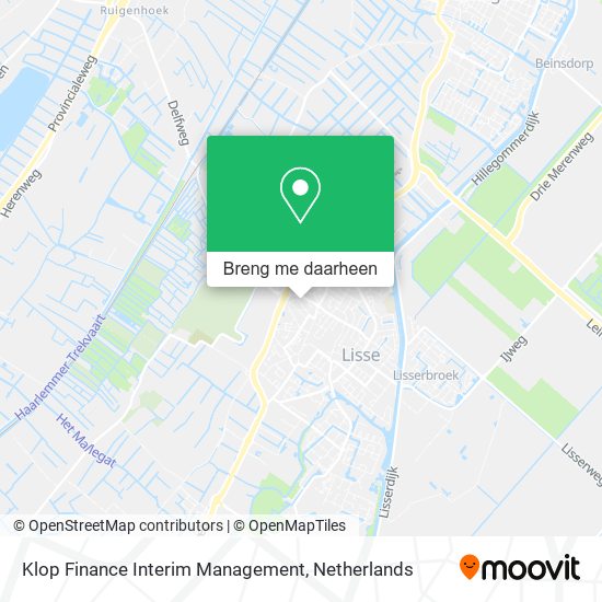 Klop Finance Interim Management kaart