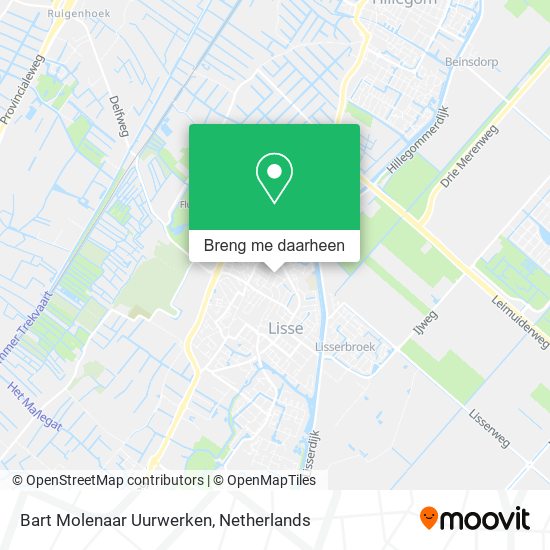 Bart Molenaar Uurwerken kaart