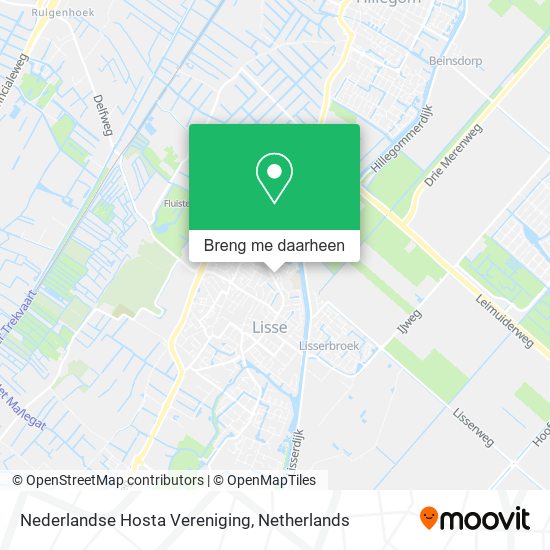 Nederlandse Hosta Vereniging kaart