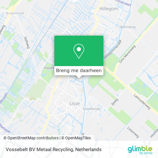 Vossebelt BV Metaal Recycling kaart