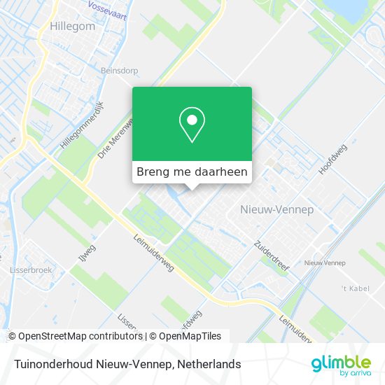Tuinonderhoud Nieuw-Vennep kaart