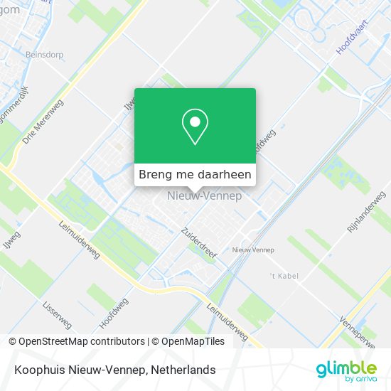 Koophuis Nieuw-Vennep kaart