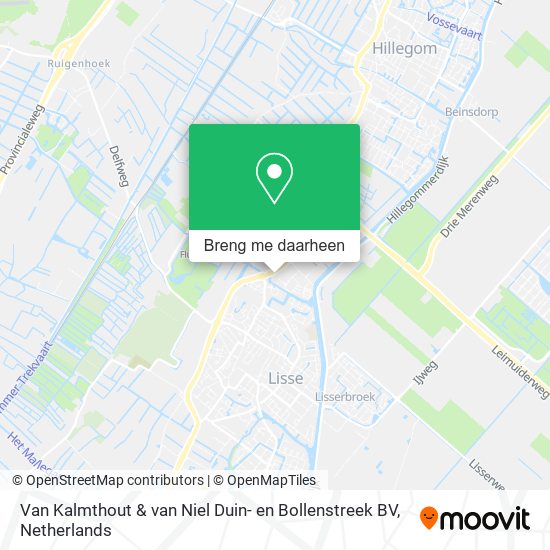 Van Kalmthout & van Niel Duin- en Bollenstreek BV kaart