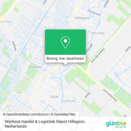 Wijnhout Handel & Logistiek Depot Hillegom kaart