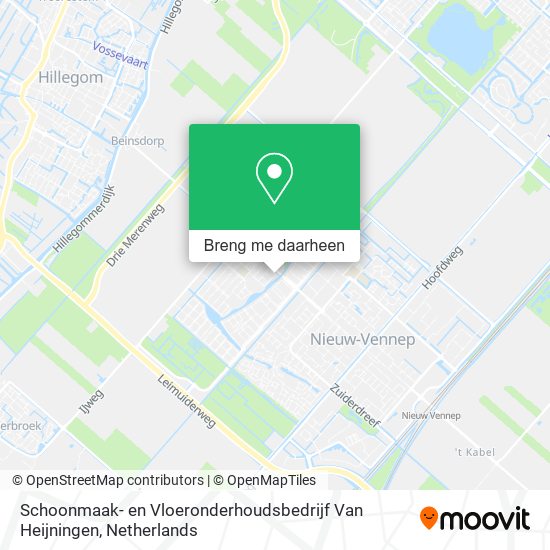 Schoonmaak- en Vloeronderhoudsbedrijf Van Heijningen kaart