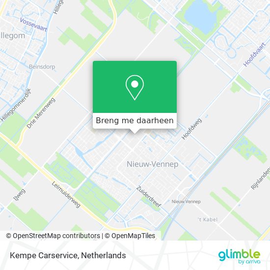 Kempe Carservice kaart