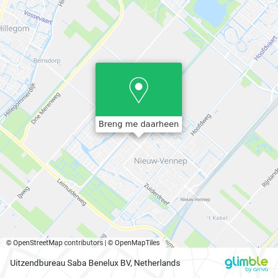 Uitzendbureau Saba Benelux BV kaart