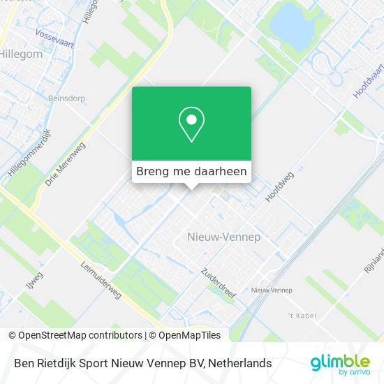 Ben Rietdijk Sport Nieuw Vennep BV kaart