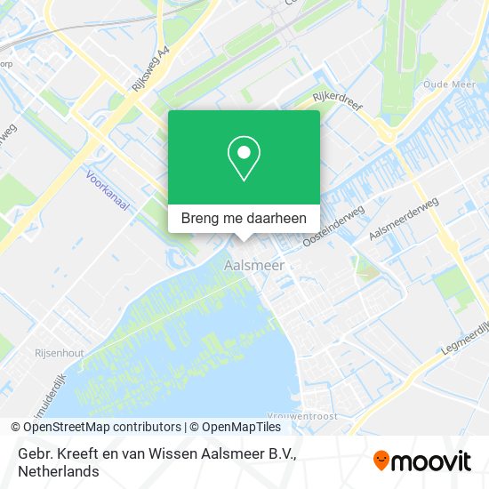 Gebr. Kreeft en van Wissen Aalsmeer B.V. kaart