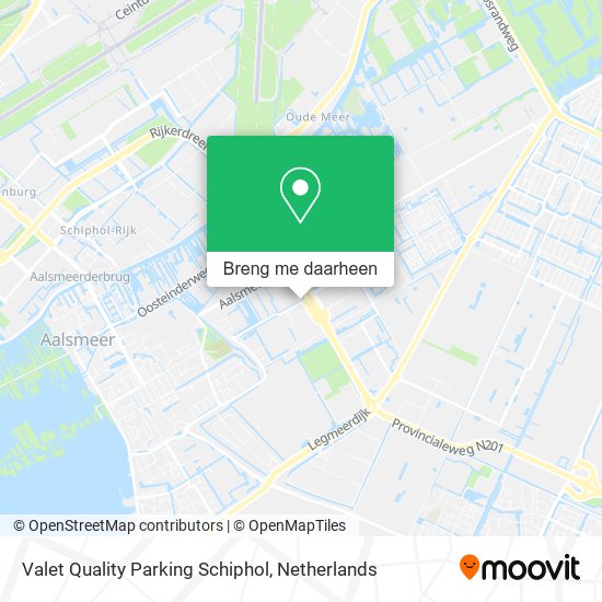 Valet Quality Parking Schiphol kaart