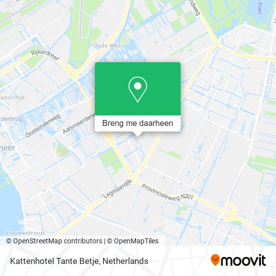 Kattenhotel Tante Betje kaart