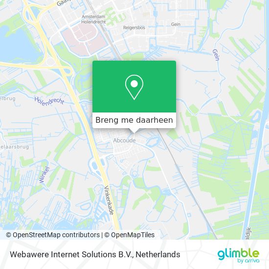 Webawere Internet Solutions B.V. kaart